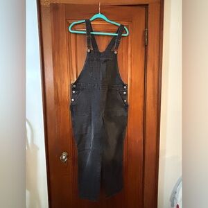 Black Petite Denim Overalls - NWOT!